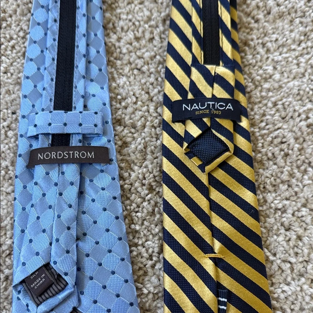 Nautica Kids Ties Set - Black, Gray, Blue, Yellow